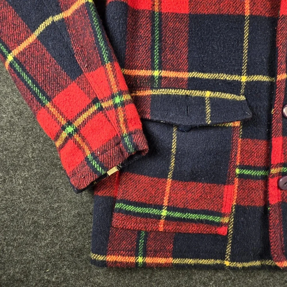 VTG Altamont Brian Slash Hansen Mens Sherpa Flannel Shacket Skater Plaid Size L